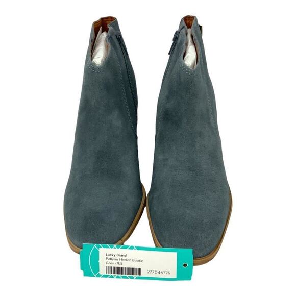 Lucky Brand Pellyon Stack Heel Bootie Castle Rock Gray Size 9.5 NWT $149 MSRP - Picture 4 of 7